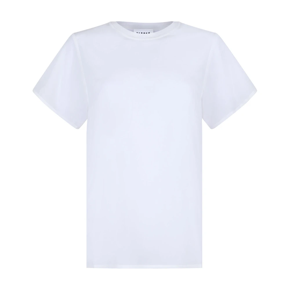 P.a.r.o.s.h. Wit Crew Neck T-Shirt White Dames