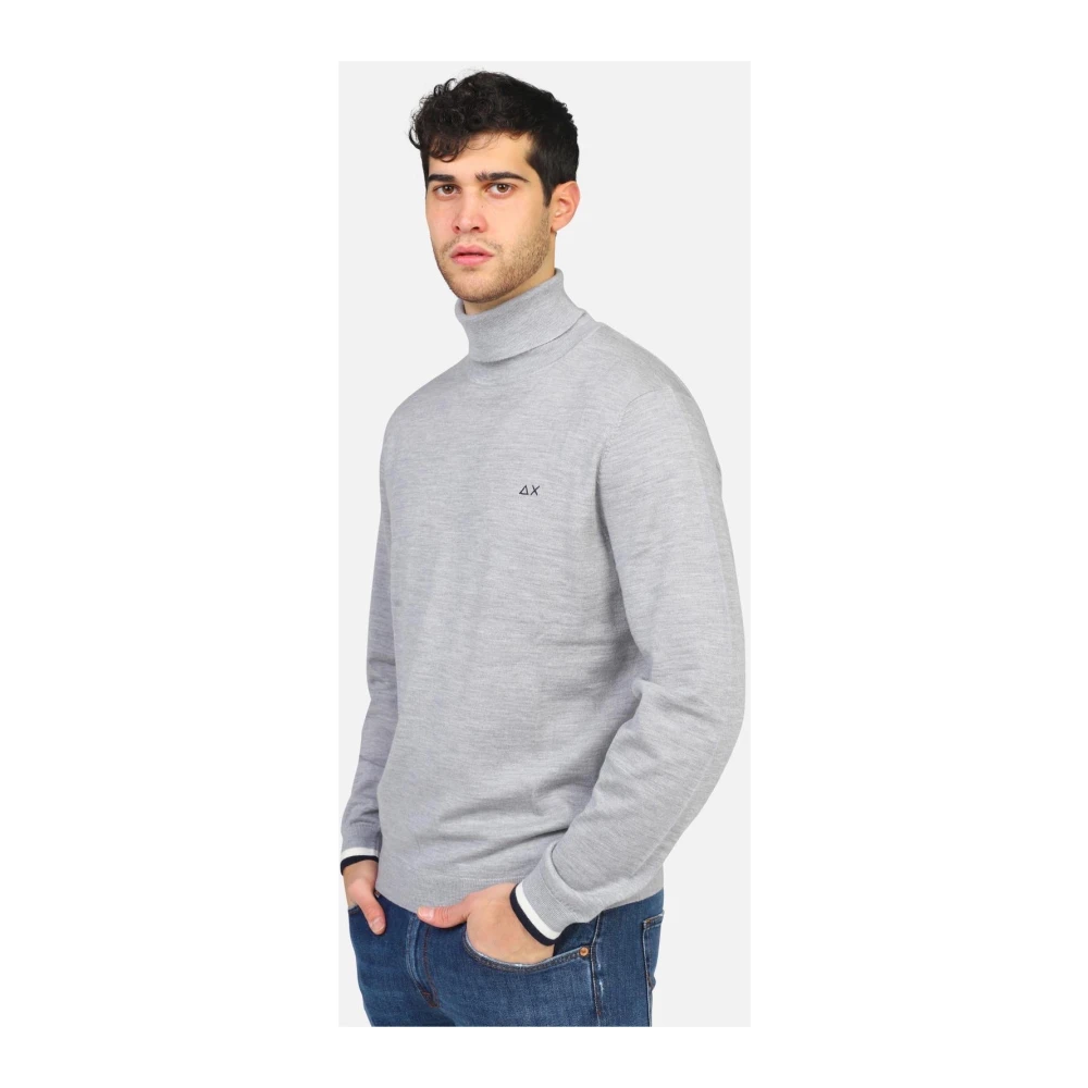 Sun68 Gestreepte Turtle Boord Stijlvolle Mode Gray Heren