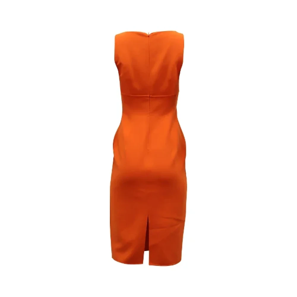 Michael Kors Pre-owned Wool dresses Orange Dames