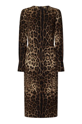 leopard-print-brown-midi-dress