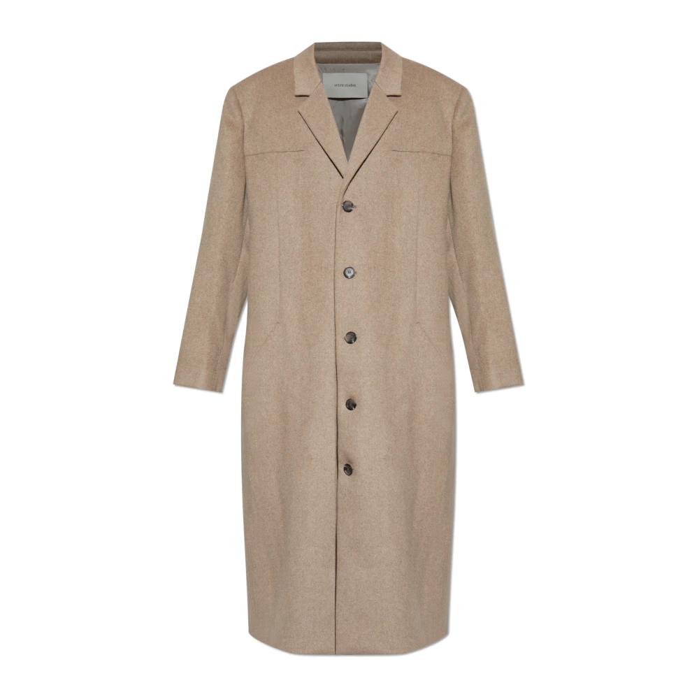 Entire Studios Unisex Beige Abrigos, Talla: S