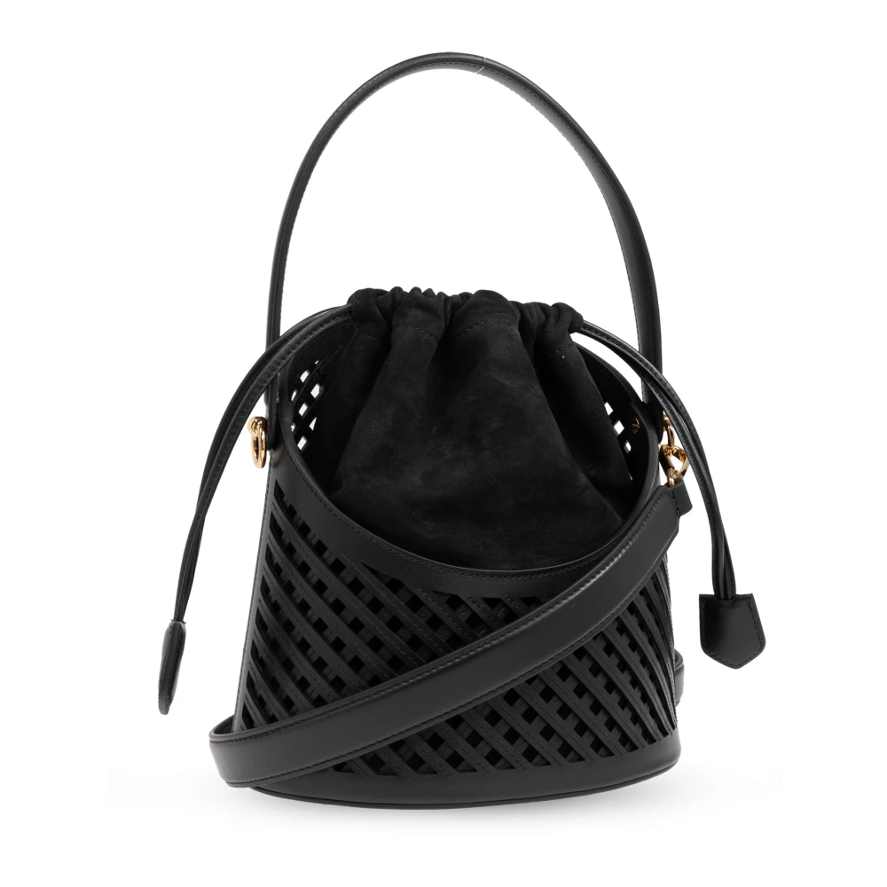 ETRO Schoudertas Saturno Medium type bucket Black Dames
