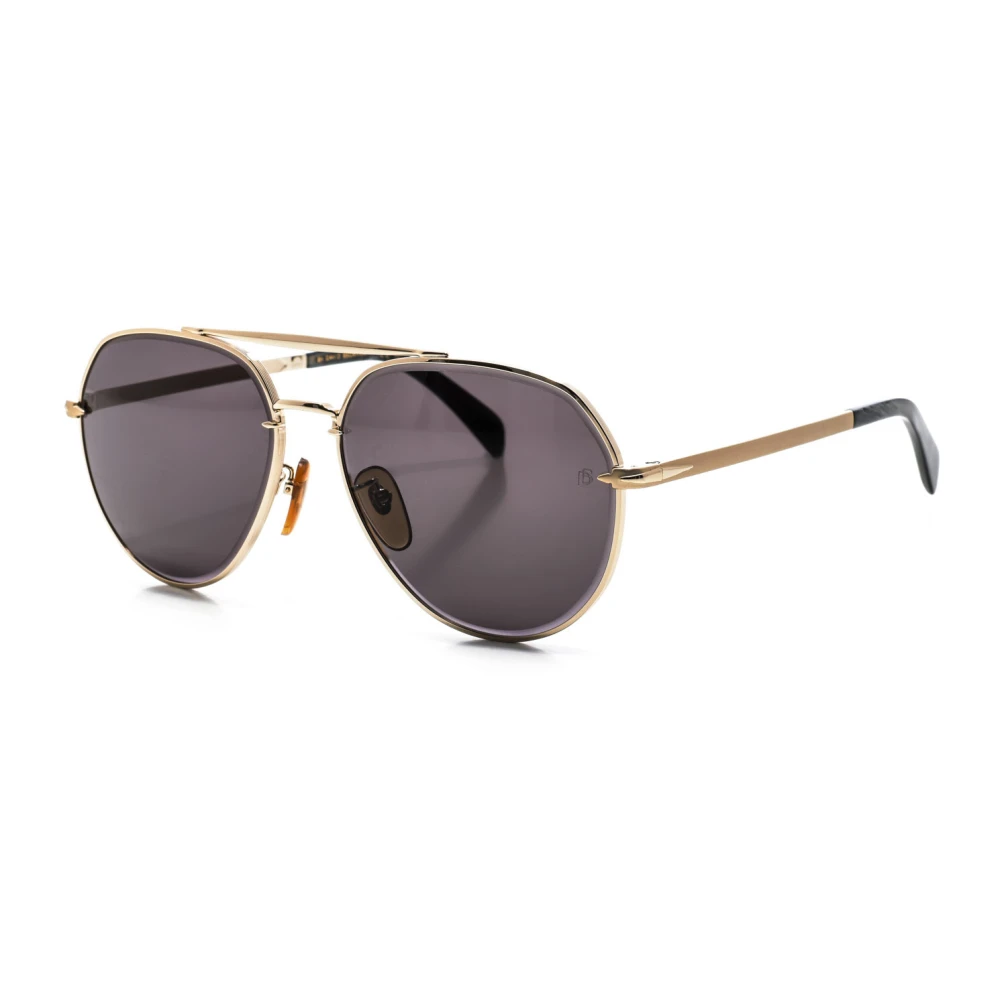 Eyewear By David Beckham Men's Yellow Aviator Metal Sunglasses - Sunglasses - One Size - Accessories