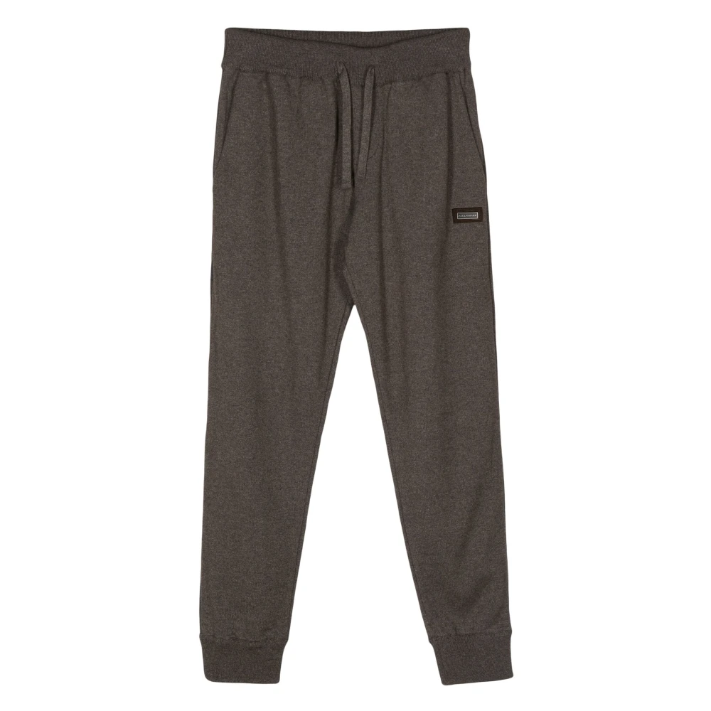 PAUL & SHARK Casual Beige Broek in Cashmere Mix Brown Heren