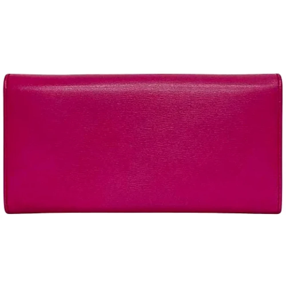 Salvatore Ferragamo Pre-owned Leather wallets Pink Dames