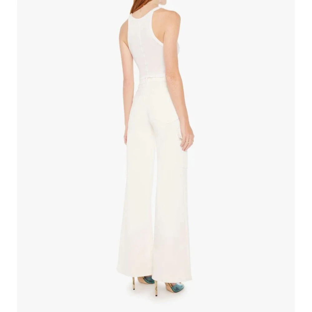 Mother Dames Denim Jeans Beige Dames