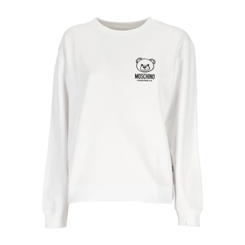 Moschino Witte Sweater met 1V6A170644220001 White Dames