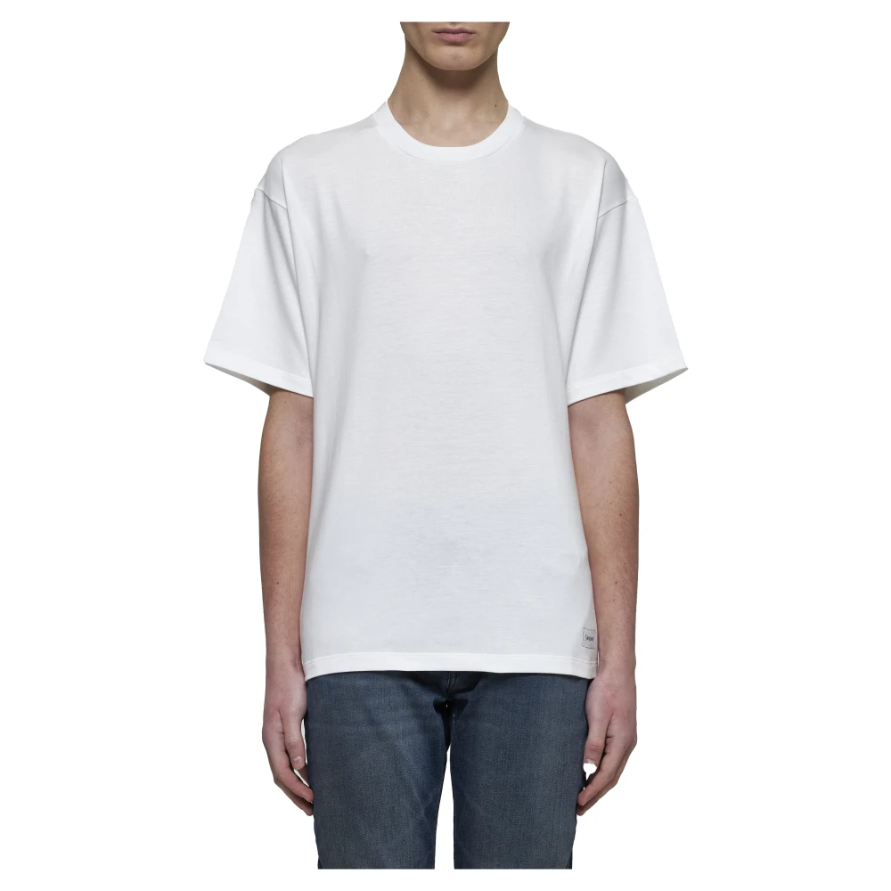 Saint Laurent Basic T-shirt White Heren