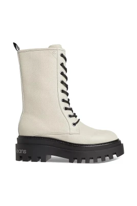Mid Laceup Platform Boots