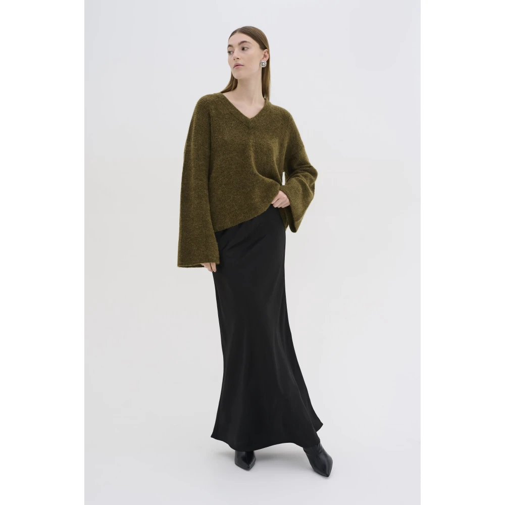 My Essential Wardrobe EstelleMW Lange Rok Herfststijl Black Dames