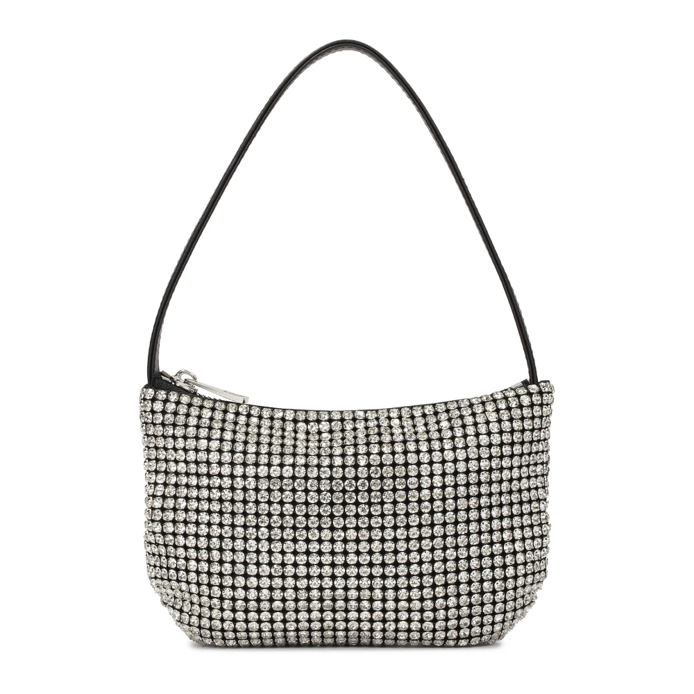 Kazar Kleine handtas met zilveren zirkonen Gray Dames
