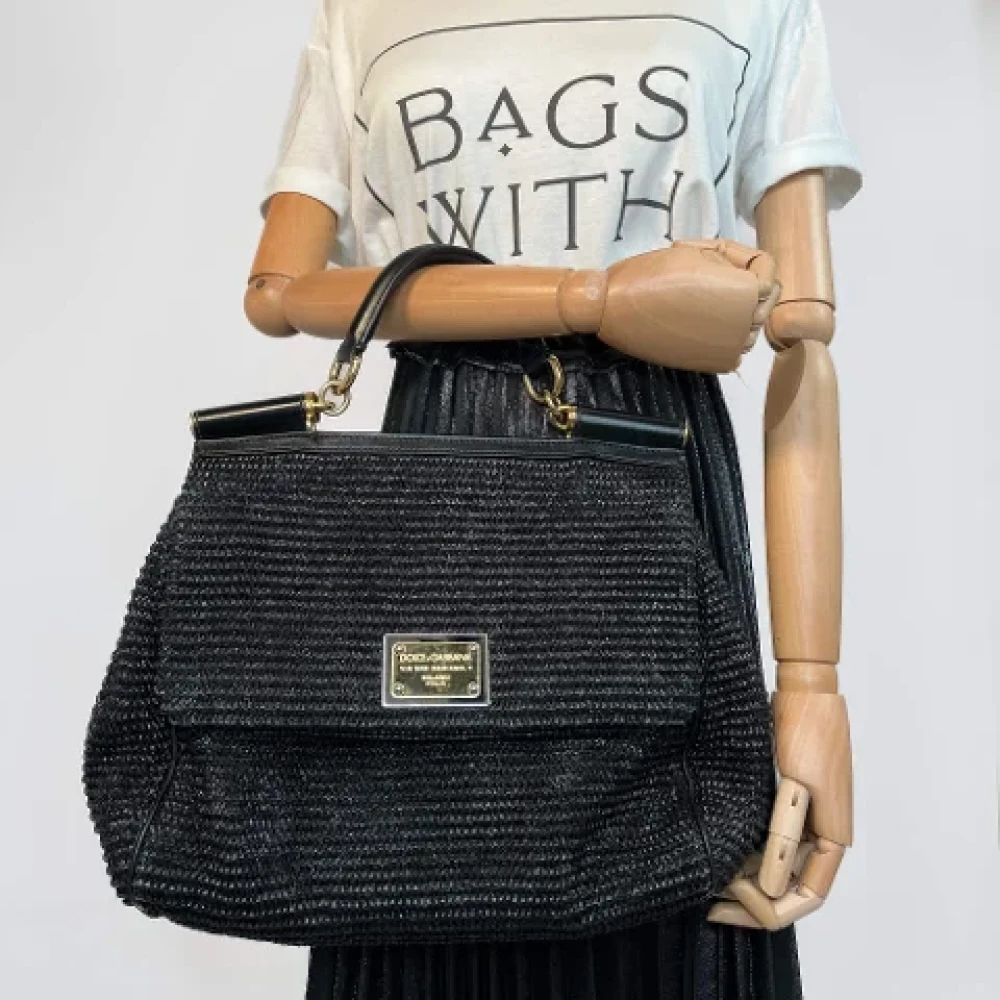 Dolce & Gabbana Pre-owned Fabric handbags Black Dames