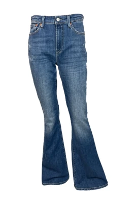 Bootcut Stretch Denim Jeans Mid