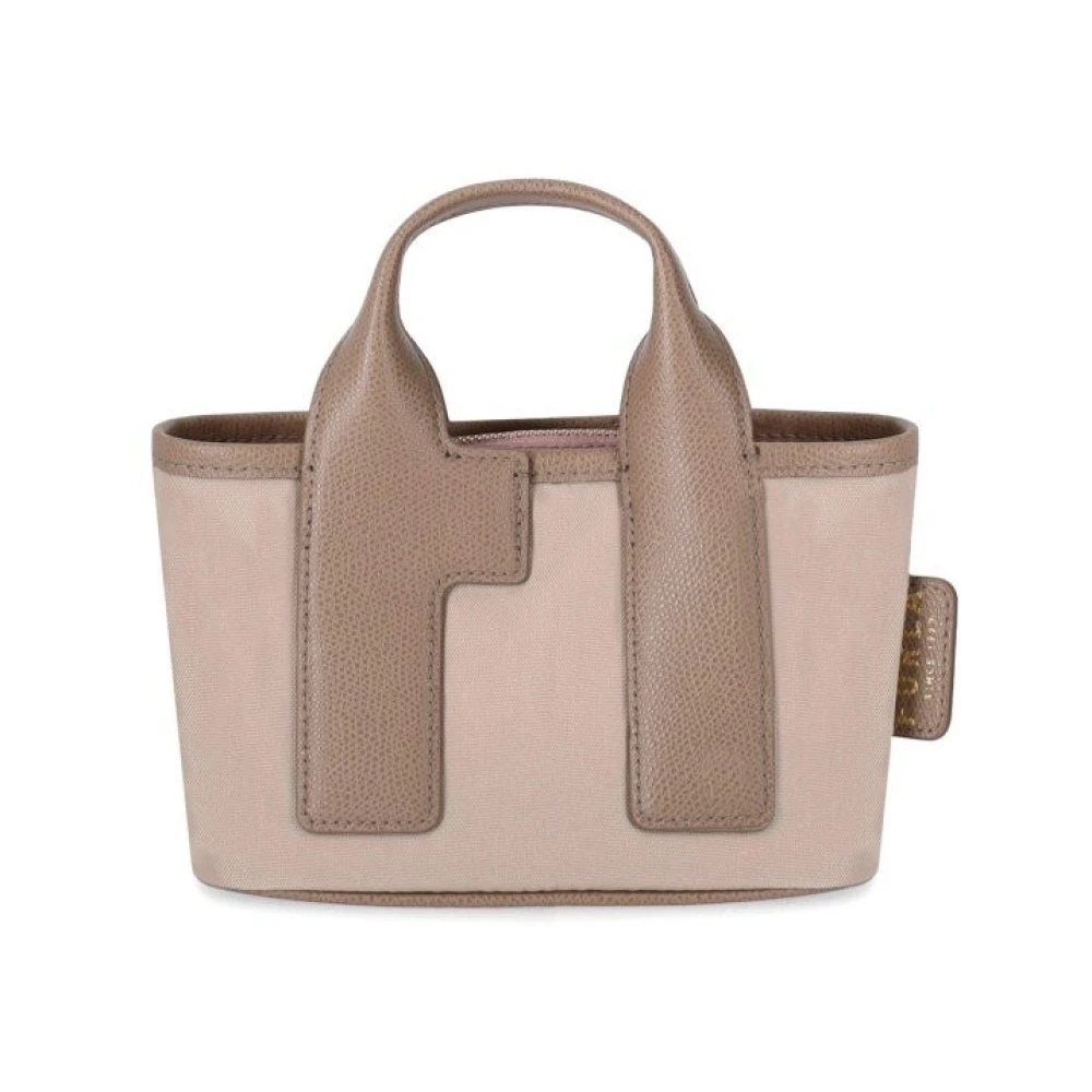 Furla Lichtgewicht Nylon Mini Crossbody Tas Beige Dames