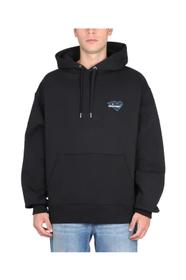 Drawstring Hood Logo Patch