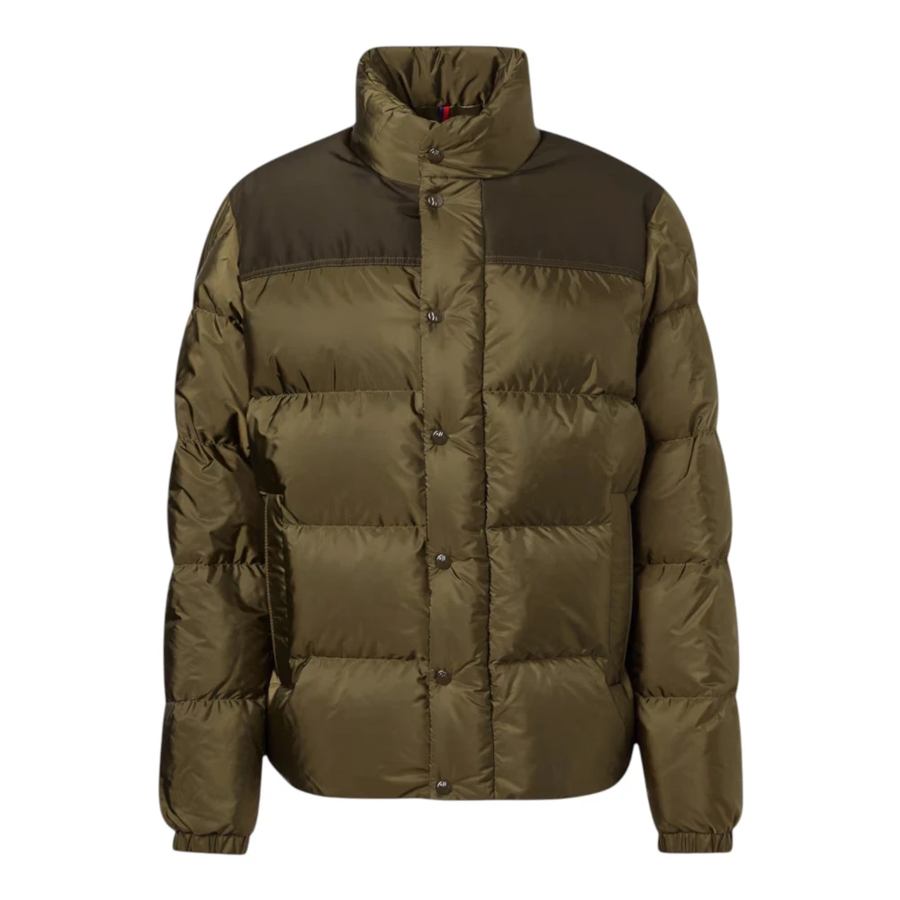 Moncler Green Down Jackets, Male, 2XL, Virolais Short Down Jacket