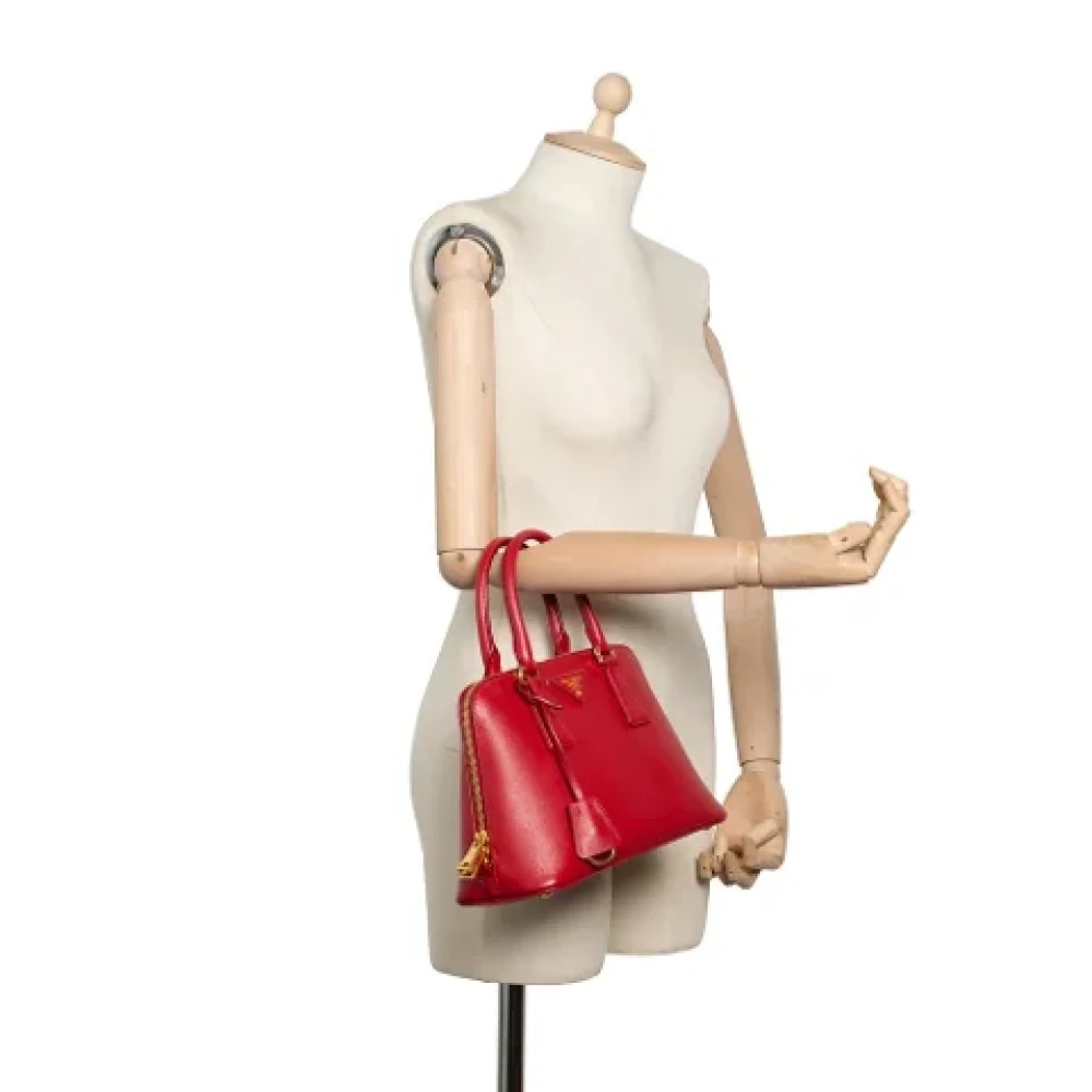 Prada Vintage Pre-owned Leather prada-bags Red Dames