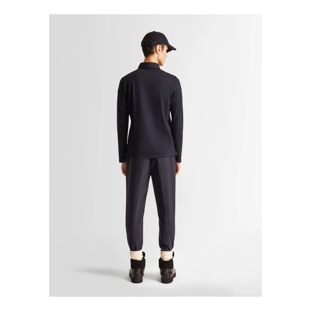 Fusalp Lange Mouw Poloshirt Blue Heren
