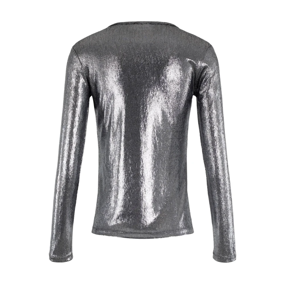 Anna Van Toor Korte Mouw Top 26A04-03694 Gray Dames