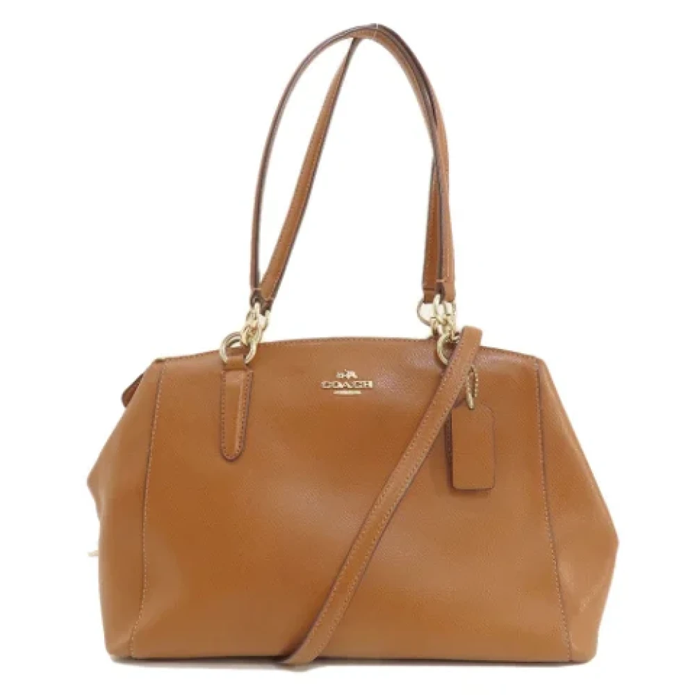 Coach Pre-owned Leather shoulder-bags Brown Dames