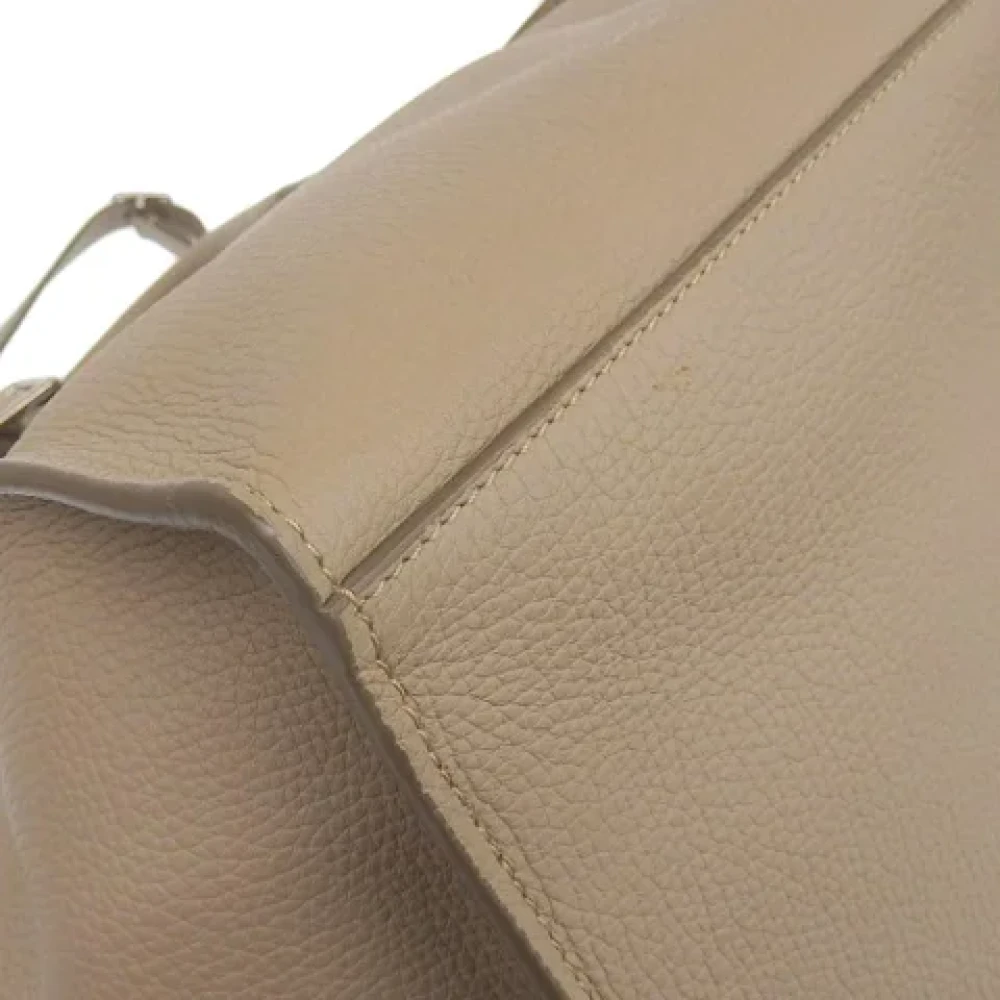 Celine Vintage Pre-owned Leather celine-bags Beige Dames