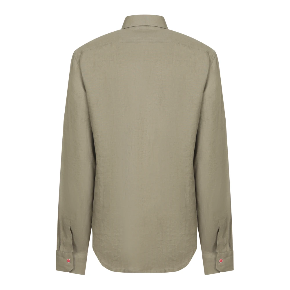 Kiton Bruine Overhemden voor Mannen Brown Heren