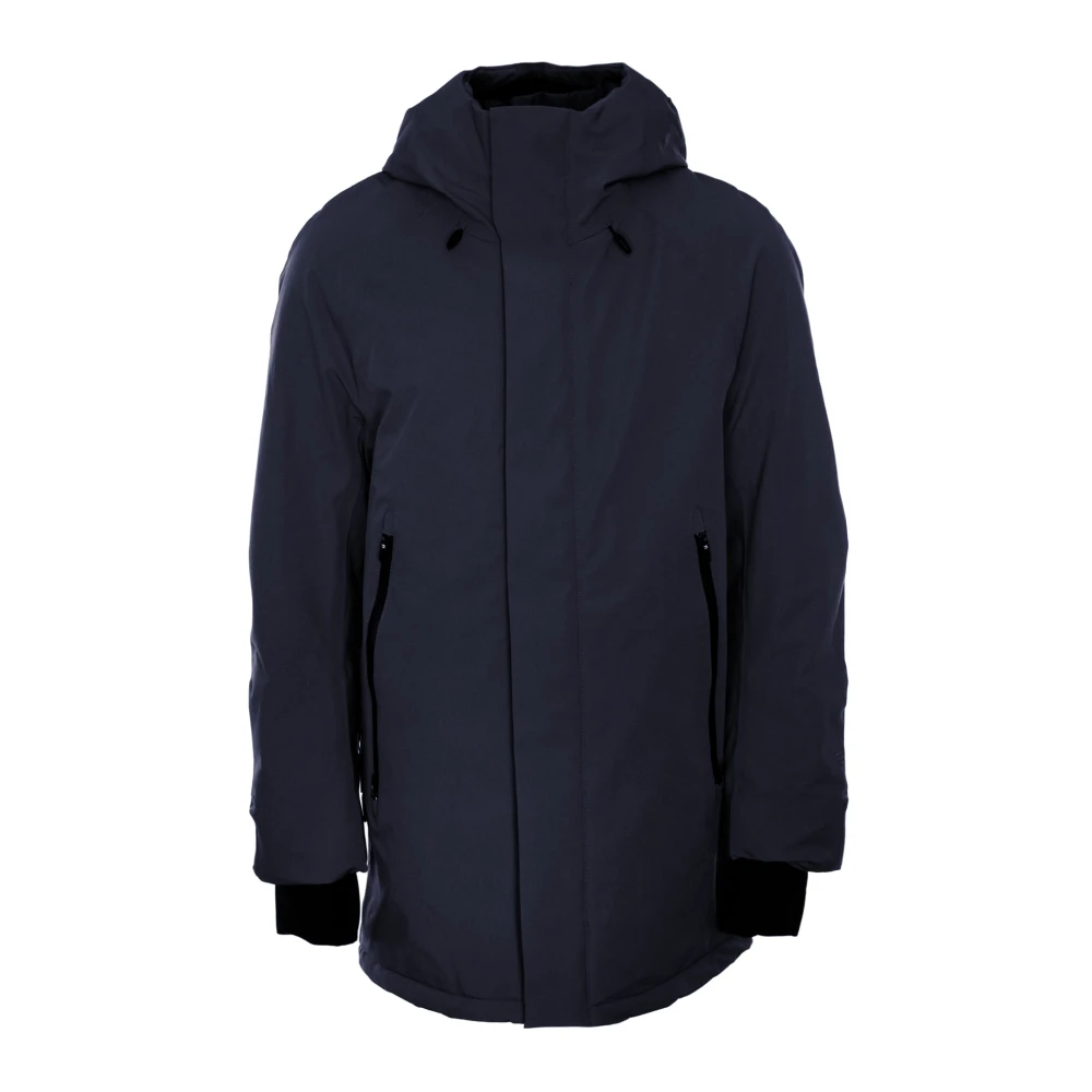 Krakatau Reflecterende winterparka met verstelbare capuchon Blue Heren