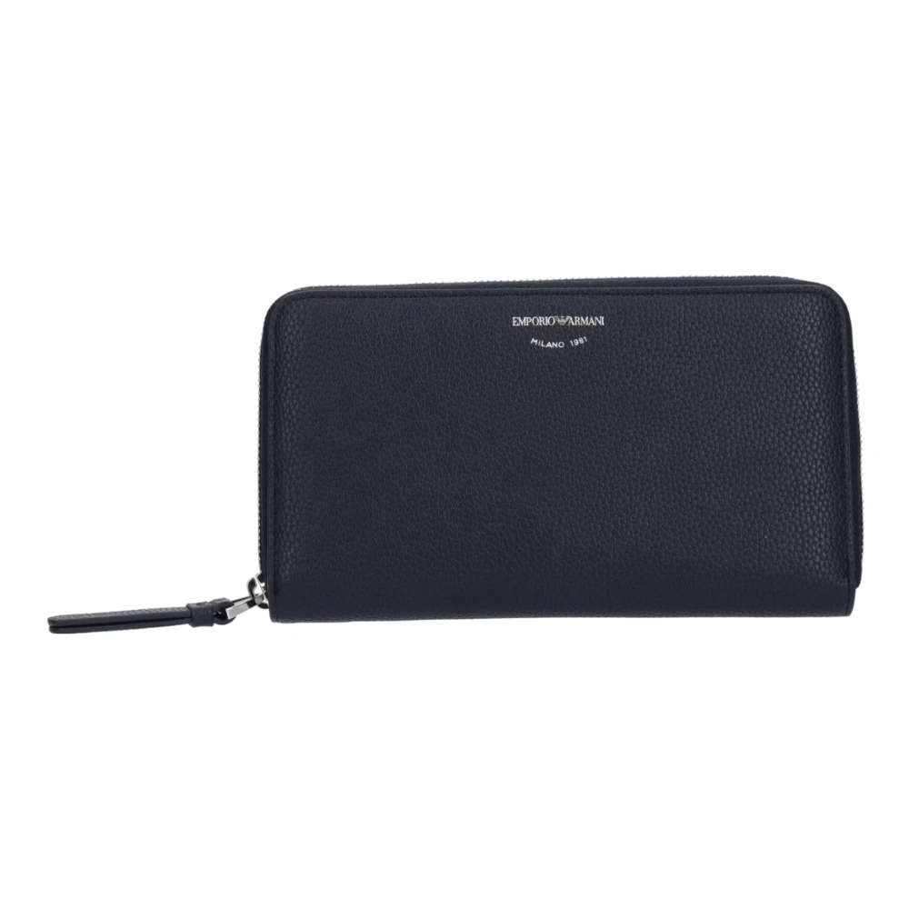 Emporio Armani Unisex Blue Wallets & Cardholders, One Size, Wallet And Cardholder - Stylish