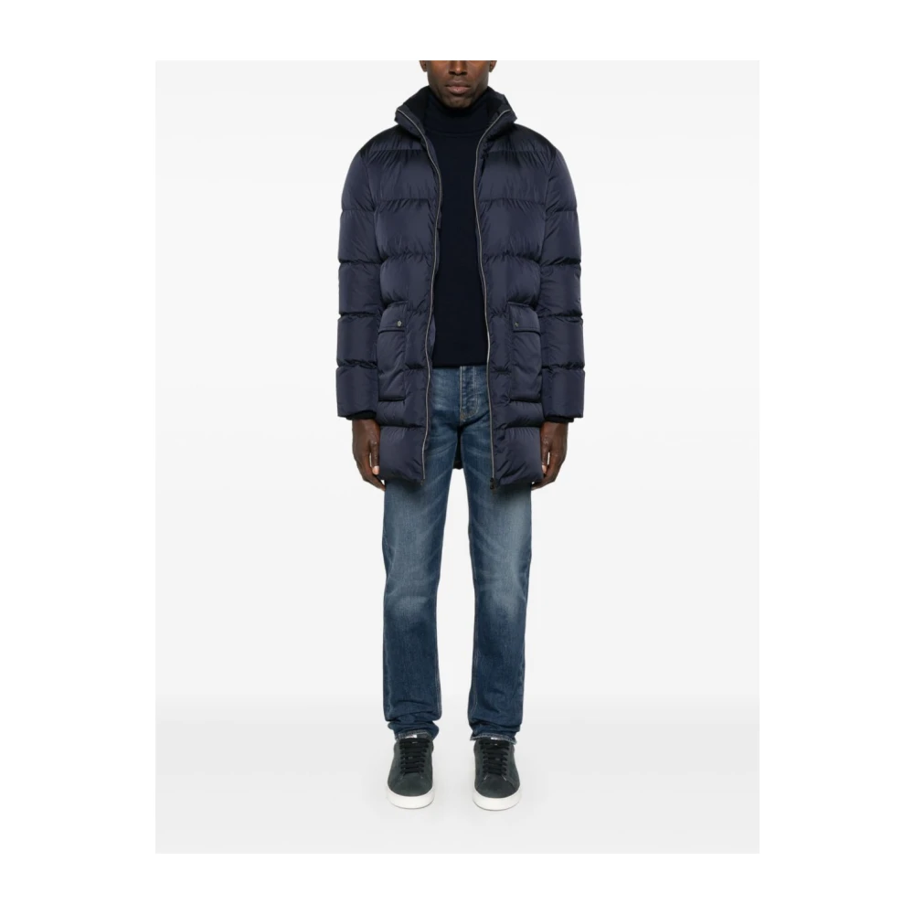 Herno Gewatteerde Winterjas Blue Heren