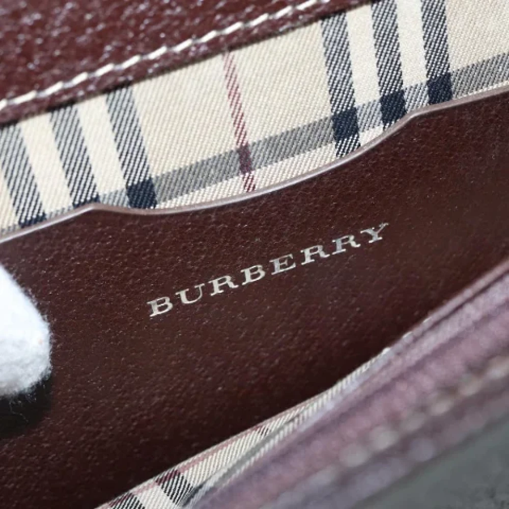 Burberry Vintage Pre-owned Leather clutches Brown Dames