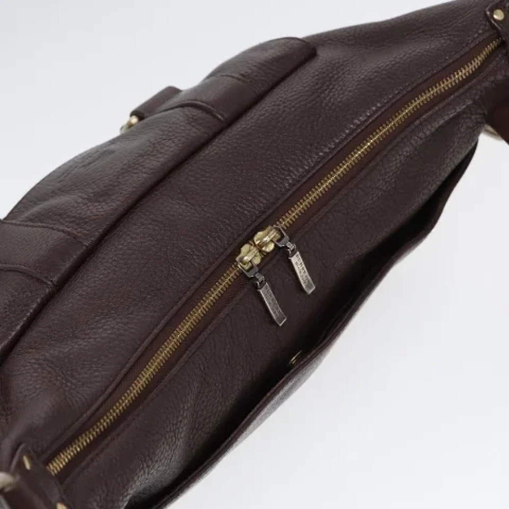 Burberry Vintage Pre-owned Fabric shoulder-bags Brown Dames