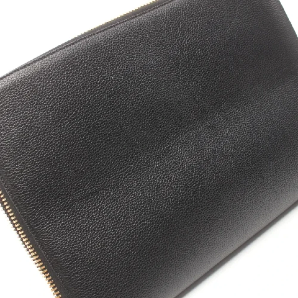 Tom Ford Pre-owned Leather clutches Black Heren