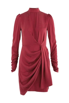Garnet Draped Mini Dress