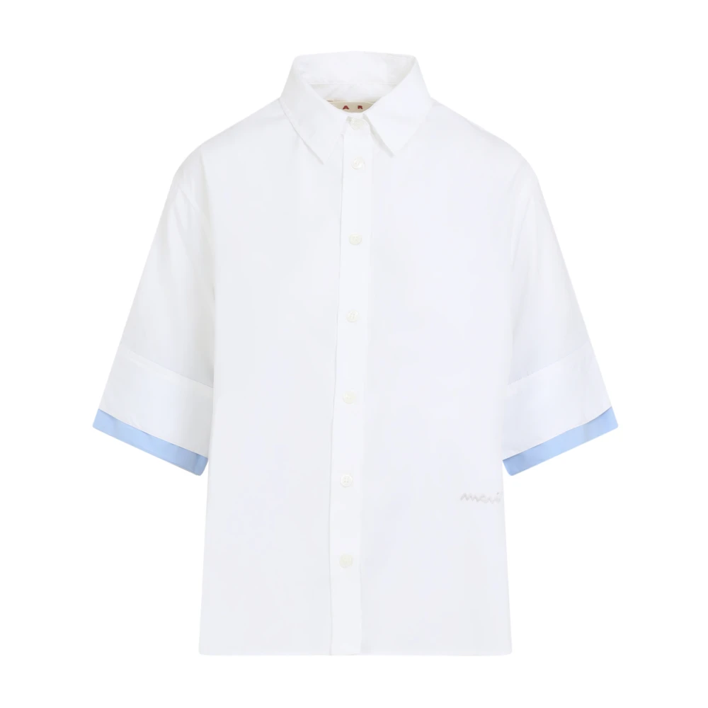 Marni Women's White Cotton Poplin Shirt