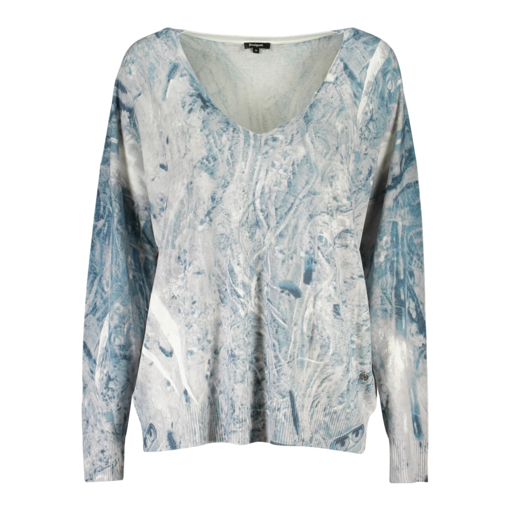 Desigual Donna Blu Maglie, M, New,