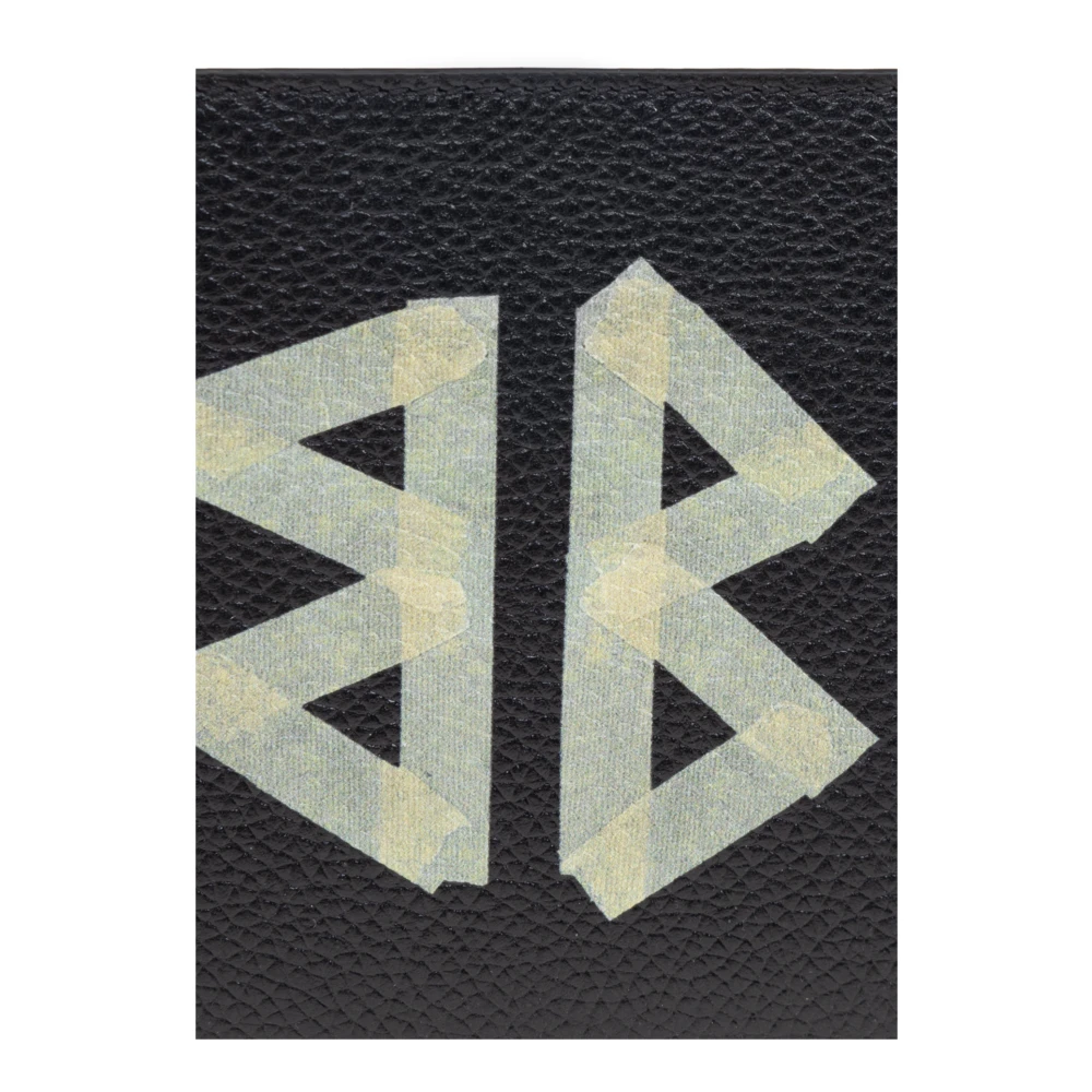 Balenciaga Leren Portemonnee Black Heren