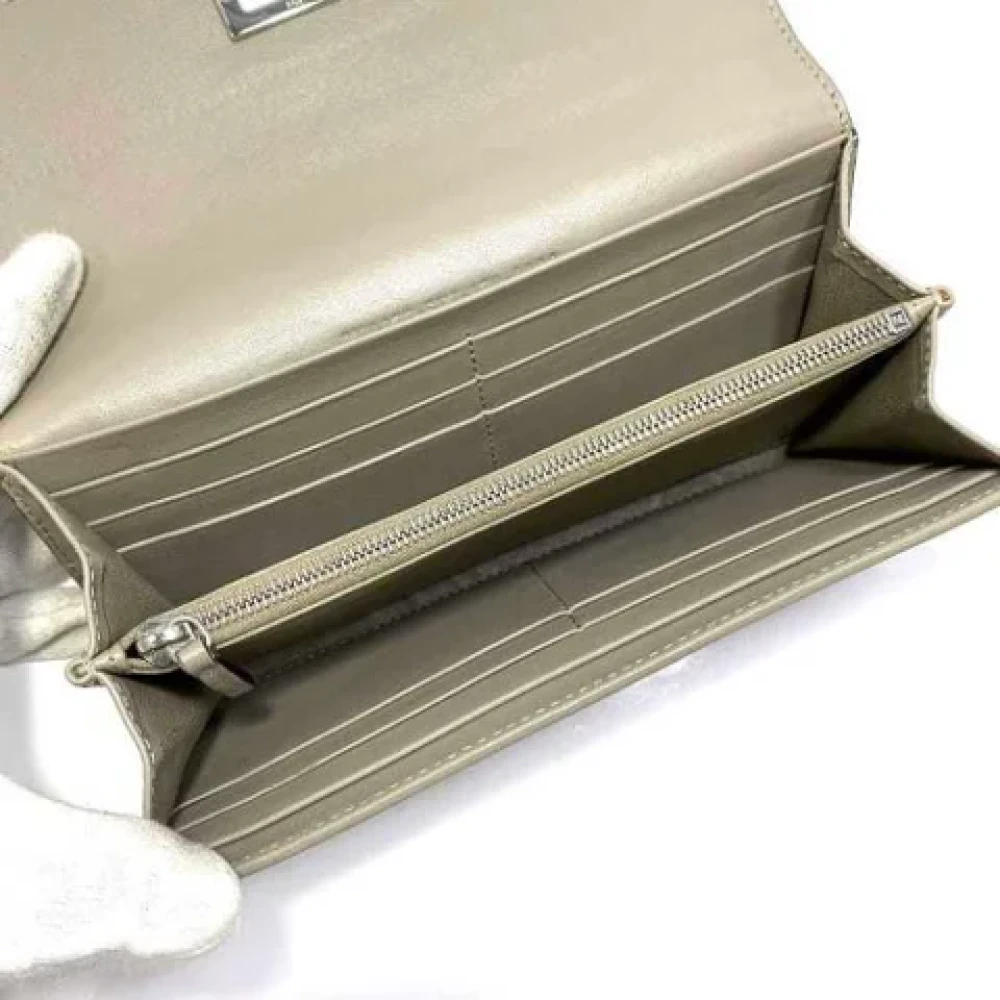 Fendi Vintage Pre-owned Leather wallets Gray Dames