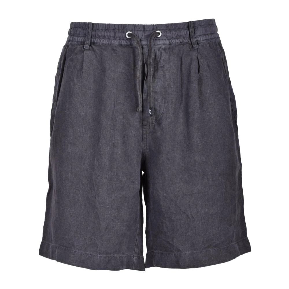 Replay Linnen Bermuda Shorts Gray Heren