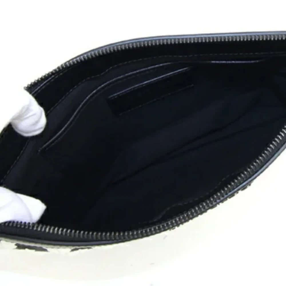 Jimmy Choo Pre-owned Leather clutches Black Dames