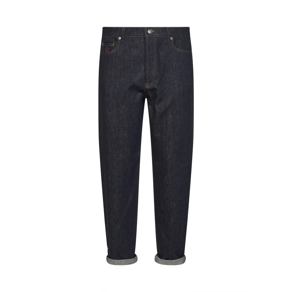 Brunello Cucinelli Men's Blue Slim Fit Jeans, S, Slim-Fit Jeans