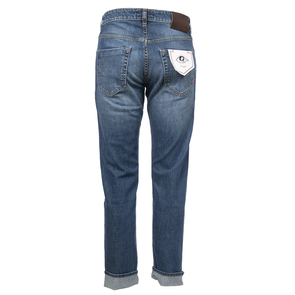 Siviglia Regular Fit Katoenmix 5 Zakken Jeans Blue Heren