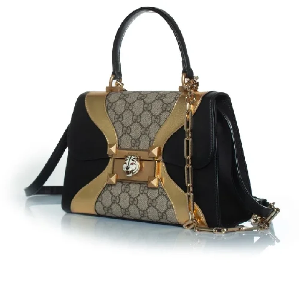 Gucci Vintage Pre-owned Leather gucci-bags Black Dames
