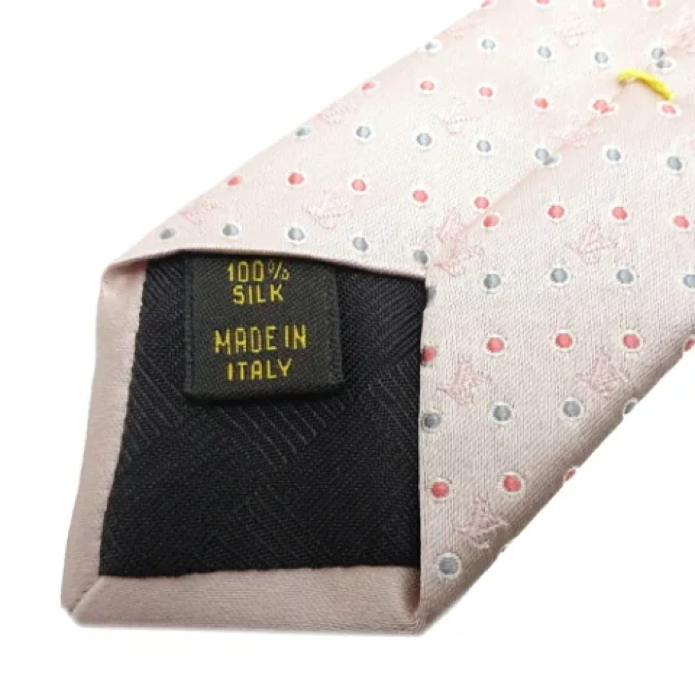 Louis Vuitton Vintage Pre-owned Silk home-office Pink Heren