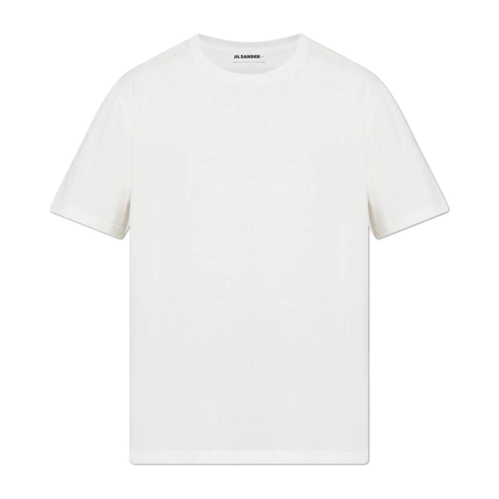 Jil Sander Mannelijk Wit T-Shirt Met Logo