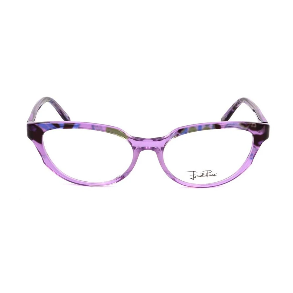 EMILIO PUCCI Paarse plastic frame horloge met wijzerplaat Purple Dames