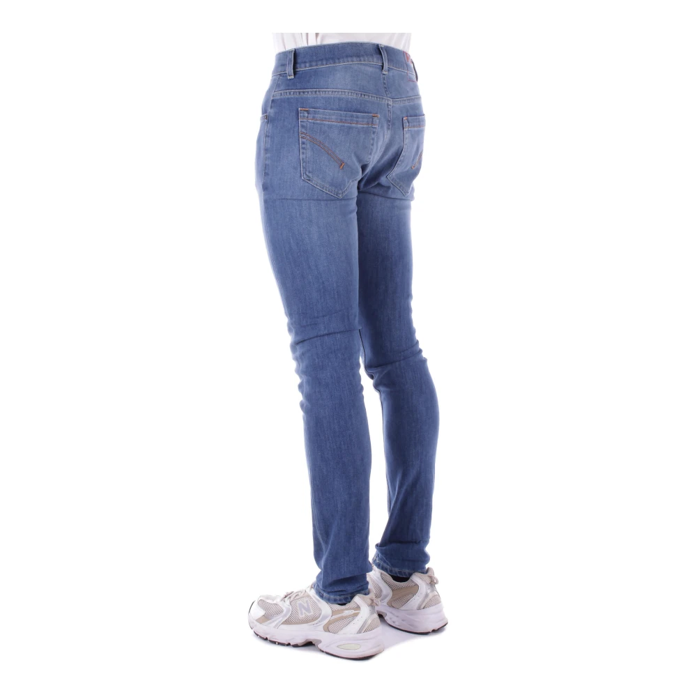 Dondup Denim Jeans met Logo Achterzak Blue Heren