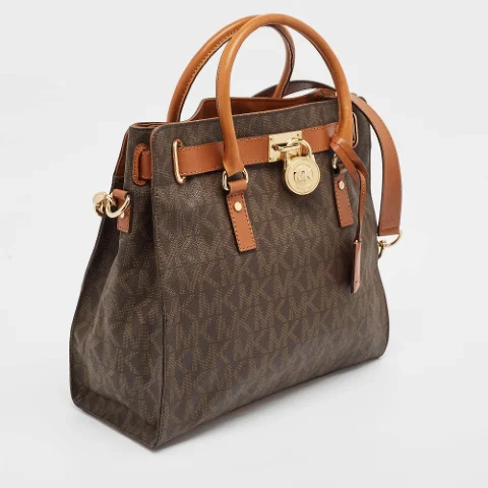 Michael Kors Pre-owned Canvas handbags Brown Dames