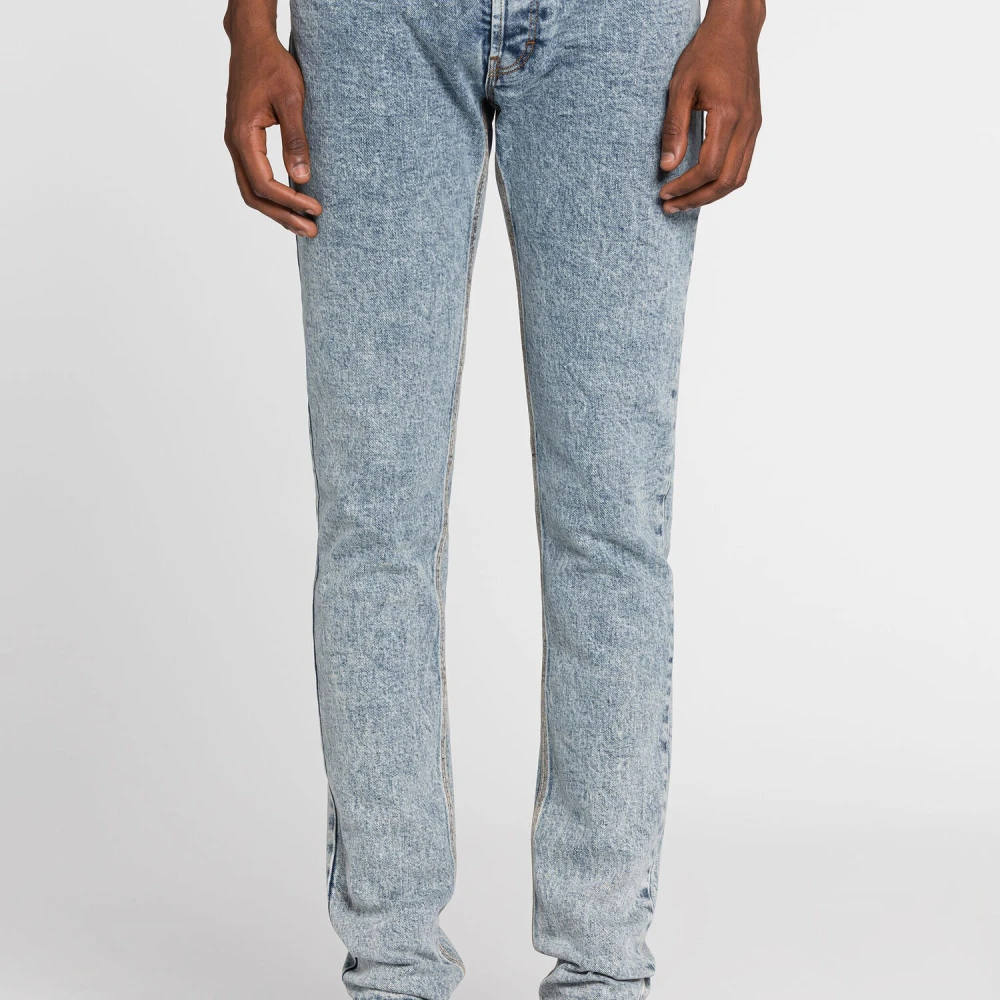 Roberto Cavalli Slangenborduurwerk Slim-Fit Jeans Blue Heren