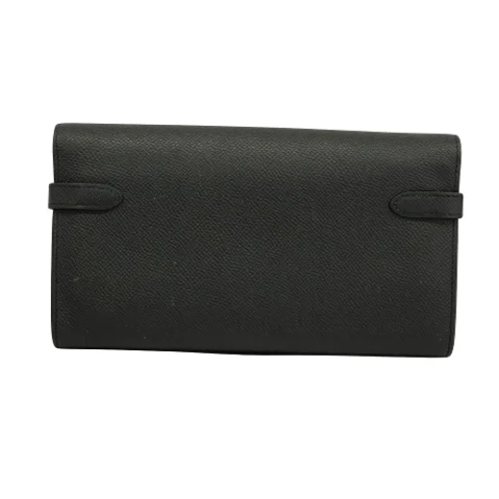 Hermès Vintage Pre-owned Leather wallets Black Dames