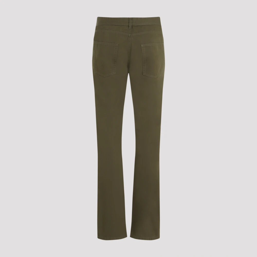 Saint Laurent Slim Fit Broek Green Heren